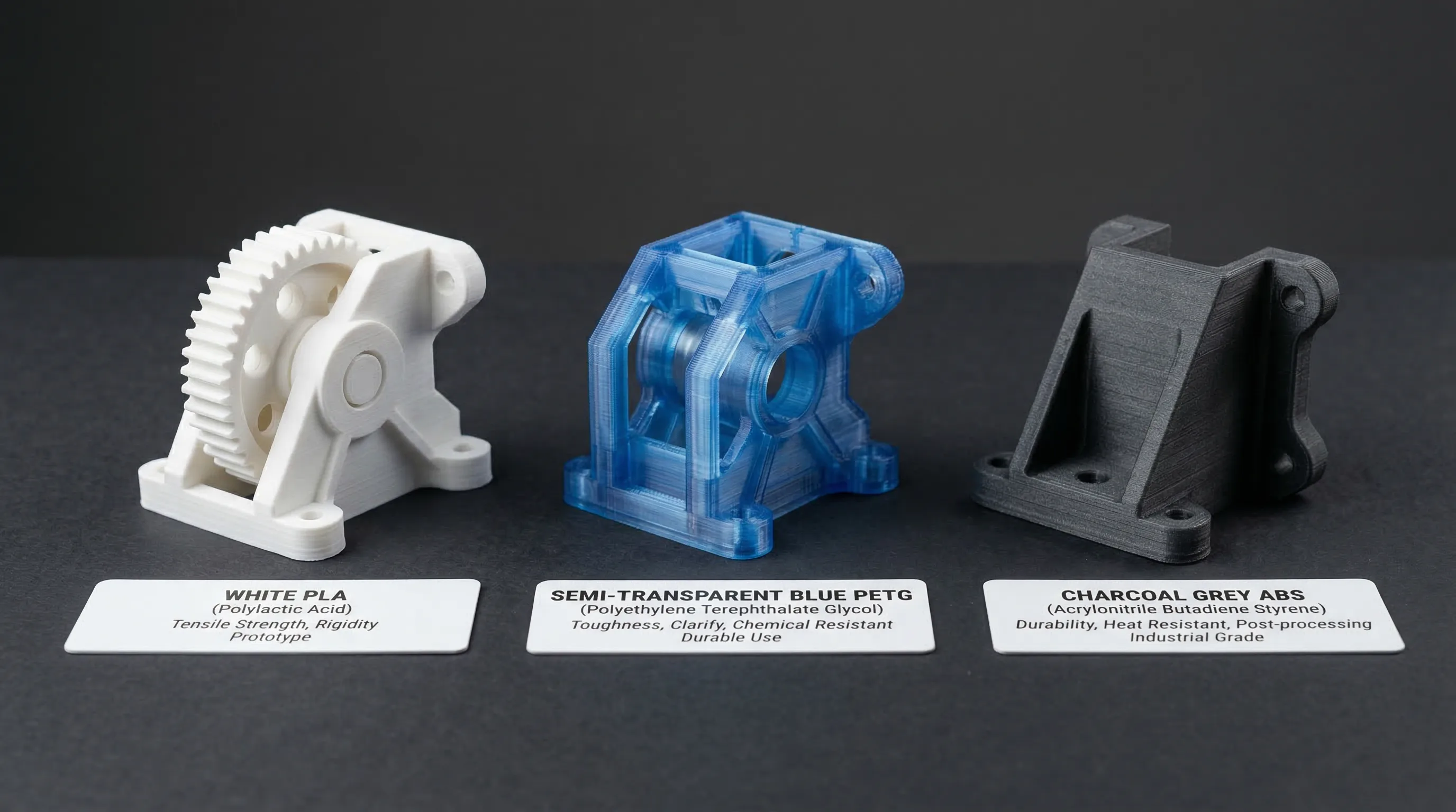 Materiais industriais PLA, PETG e ABS — 3D Expresso